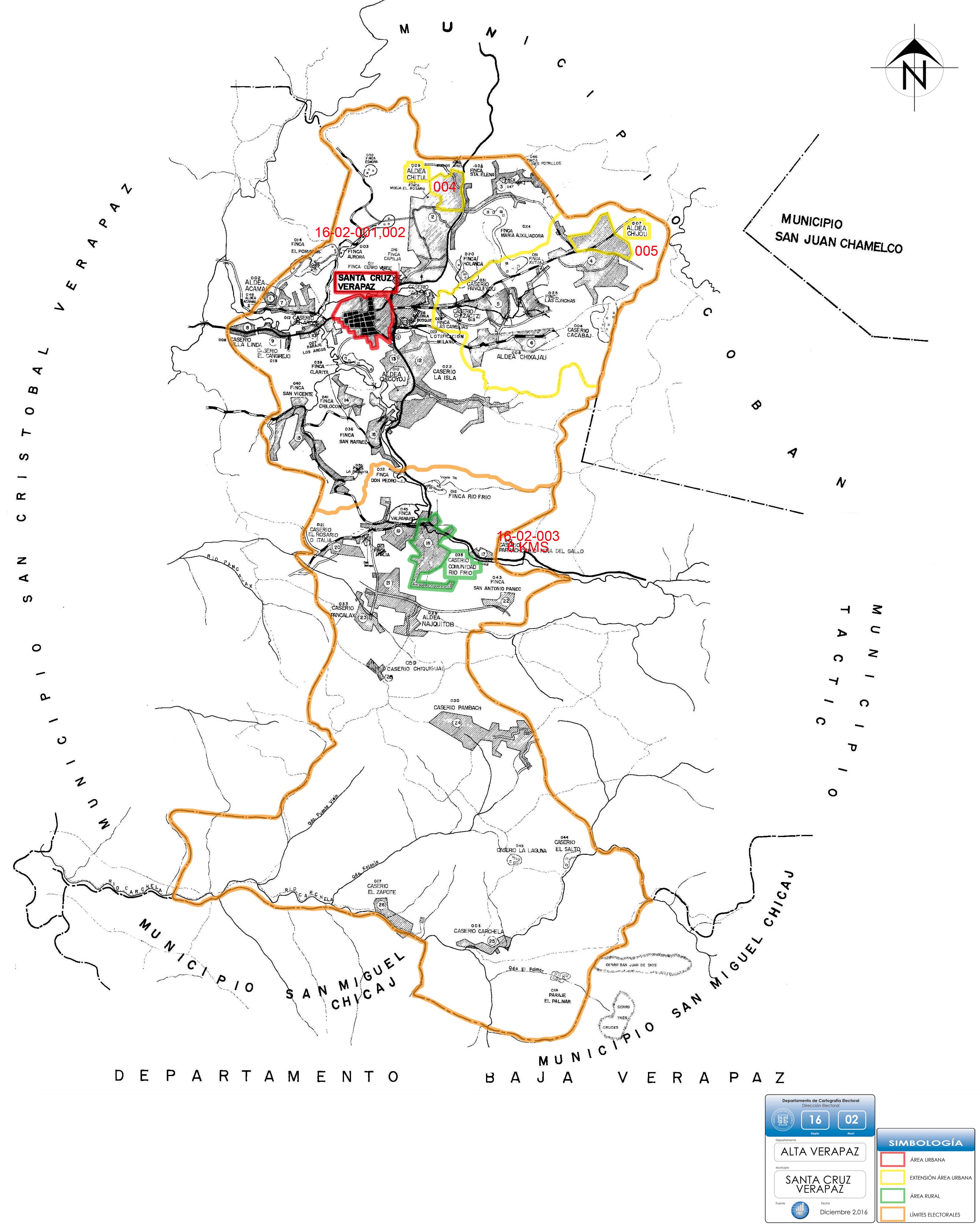 Mapa descentralizaci n del voto Alta Verapaz